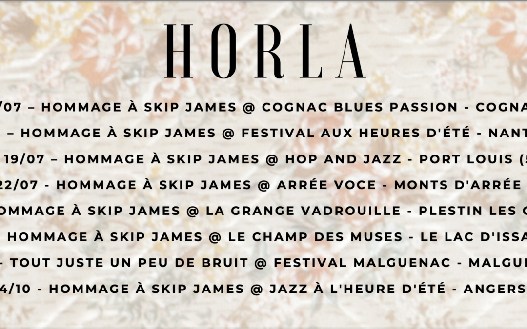 Horla et son spectacle Skip James en concert !